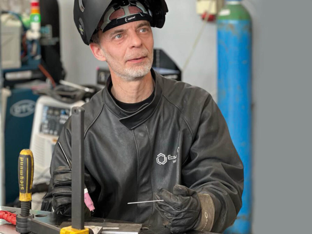 il saldatore bruno stevanini della essebi welding